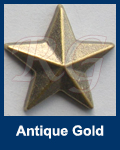 Hot fix nailhead Star Antique Gold