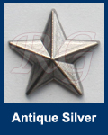 Hot fix nailhead Star Antique Silver