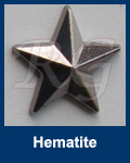Hot fix nailhead Star Hematite