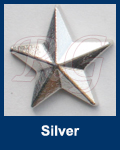 Hot fix nailhead Star Silver