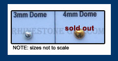 Hot Fix Dome Nail Head Sizes