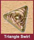 Triangle Swirl Nail Head