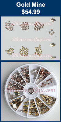 Swarovski Nail Art Rhinestone Kits Guy Swarovski Nail Art Kit Gold Mine