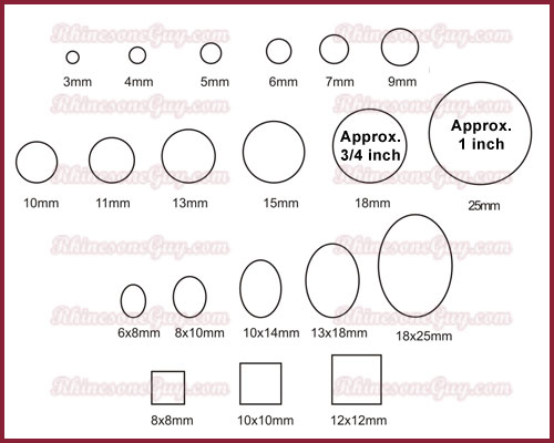 3mm Size Chart