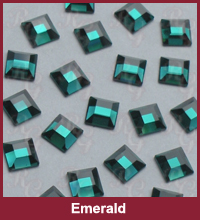 Swarovski 2400 Square emerald