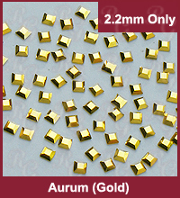 Swarovski 2400 Mini Square Aurum