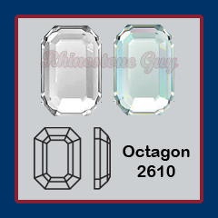 Swarovski Hot Fix Octagon 2610