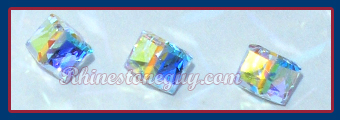 Swarovski 4841 Cube Crystal AB
