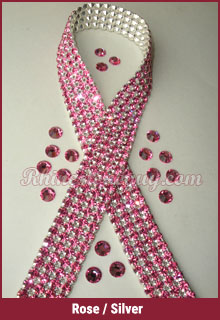 Rhinestone Mesh Banding Rose