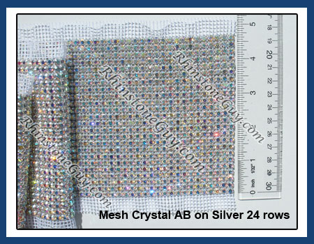 Rhinstone Mesh Banding Crystal AB