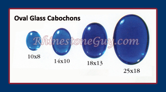 Oval Glass Cabochons Sizes