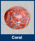 Coral Matrix Cabochon