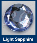 Rose Cut Jewel Light Sapphire