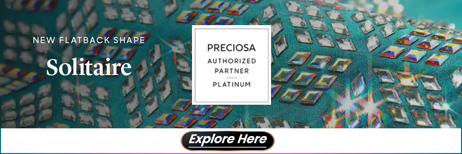 Preciosa Maxima Crystals Solitaire Diamond Shape