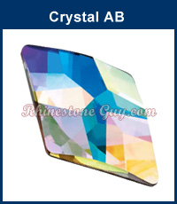 Czech Preciosa Rhombus Crystal AB Flat Back