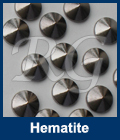 Hot fix nailhead Spike Hematite