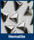 Hot fix nailhead Triangle Hematite