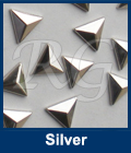Hot fix nailhead Triangle Silver