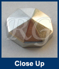 Hot Fix Mini Diamond Cut Nailhead close up