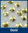 Hot fix nailhead Diamond Cut Gold