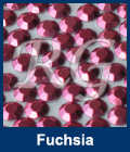 Fuschia Rhinestuds Hot Fix