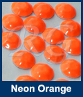 Neon Orange Hot Fix Nailhead