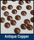 convex nailhead diamond cut copper