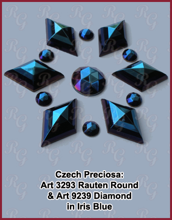 Iris Blue 9239 Diamond Shape Concept