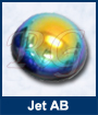 Jet AB Glass Cabochon
