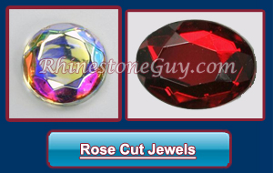 Czech Rose Cut Crystal AB Jewel