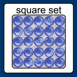 Rhinestones Square Set