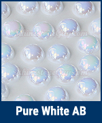 rg flat back pearl pure white ab