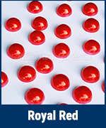 RG Pearl Flat Back Royal Red