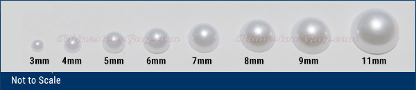 RG Pearls Pure White Sizes