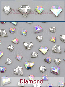 rg premium diamond rhinestone shape