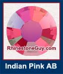 Indian Pink AB Rhinestone