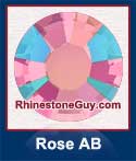 Rose AB rhinestone