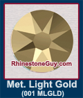 Swarovski Metallic Light Gold