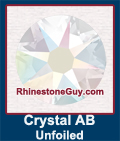 swarovski crystal AB unfoiled