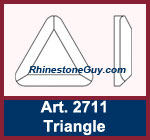 Swarovski Mini Triangle Art 2711