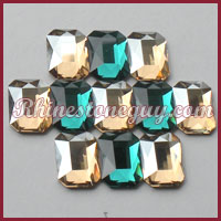 Swarovski Emerald Cut 2602 Emerald and Golden Shadow