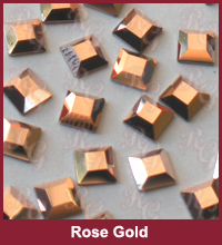 Swarovski 2400 Square Rose Gold