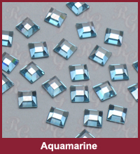 Swarvoski 2400 Square Aquamarine