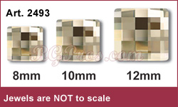 Swarovski 2493 chessboard squares sizes