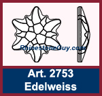 Swarovski 2753 Edelweis Line Drawing