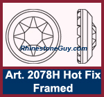 Swarovski 2078 /H Framed Hot Fix Rhinestones