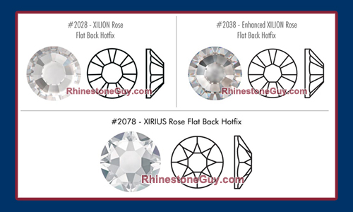 Swarovski 2078 Rhinestone Chart