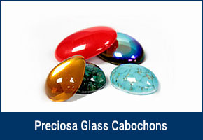 Preciosa Glass Flat Back Cabochons