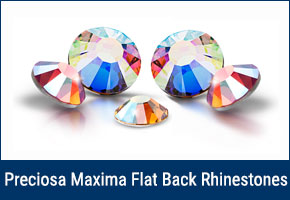 Preciosa Flatback Non Hotfix Round Crystals - Maxima & Viva12