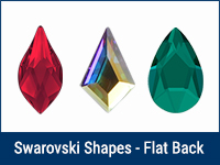 Swarovski Flat Back Rhinestones Shapes